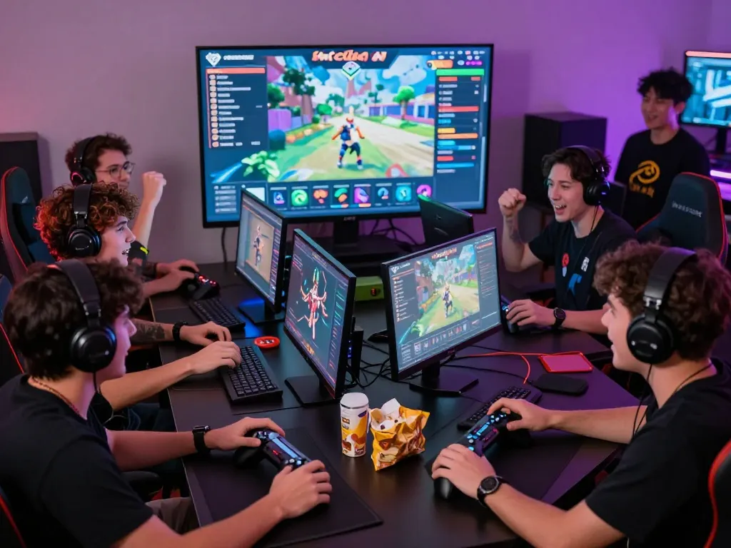 Hitclub players enjoying an exciting gaming session in a vibrant atmosphere.