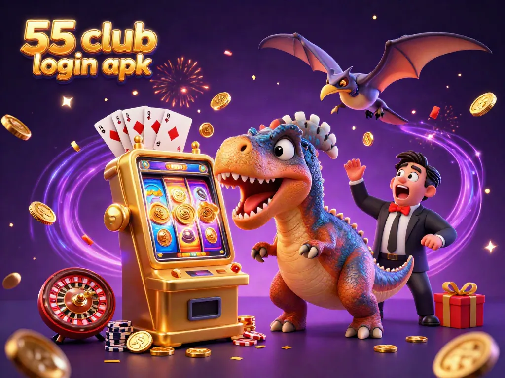 Win big with 55 club login apk in a vibrant casino scene bursting with action and excitement.