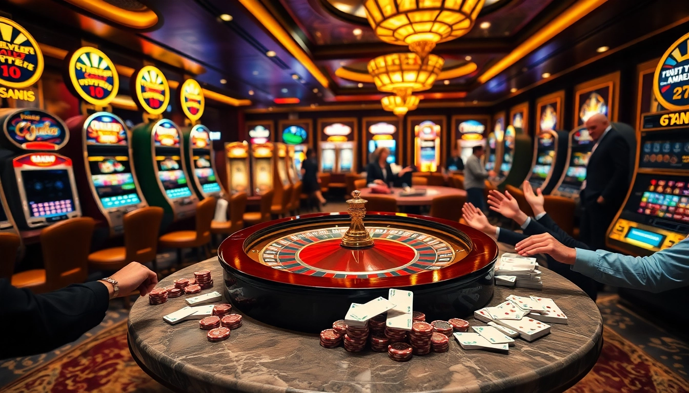 Experience the thrill of mot chill at a high-stakes casino table with vibrant games.