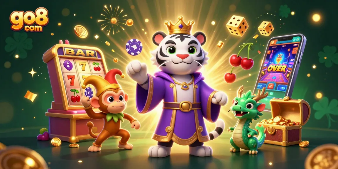Engage in exciting games at go8 com with vibrant 3D visuals and dynamic gambling elements.
