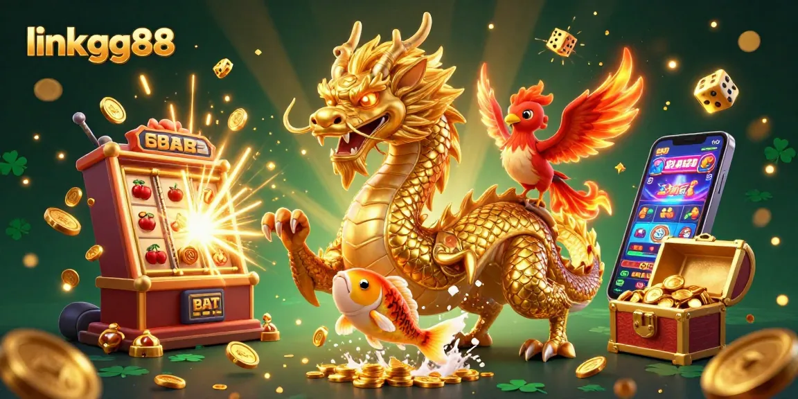 Experience the excitement of link gg88 casino games with vibrant dragons and jackpot action.