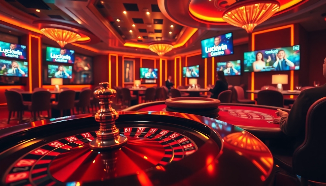 Exciting online gaming at Luckywin com with vibrant casino visuals and engaging gameplay elements.