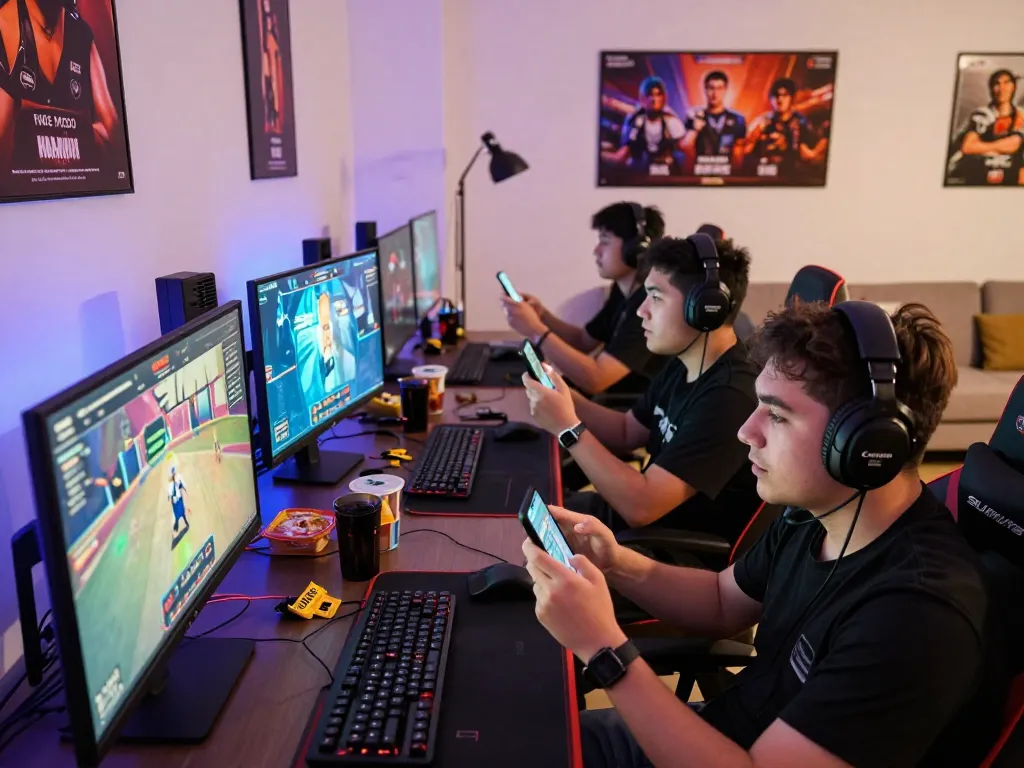 Exciting gaming scene showing diverse players enjoying sunwin online betting.