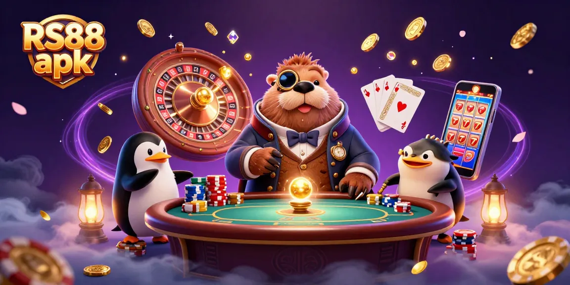 Immerse yourself in RS88 apk with thrilling poker action featuring charming characters and vibrant casino elements.