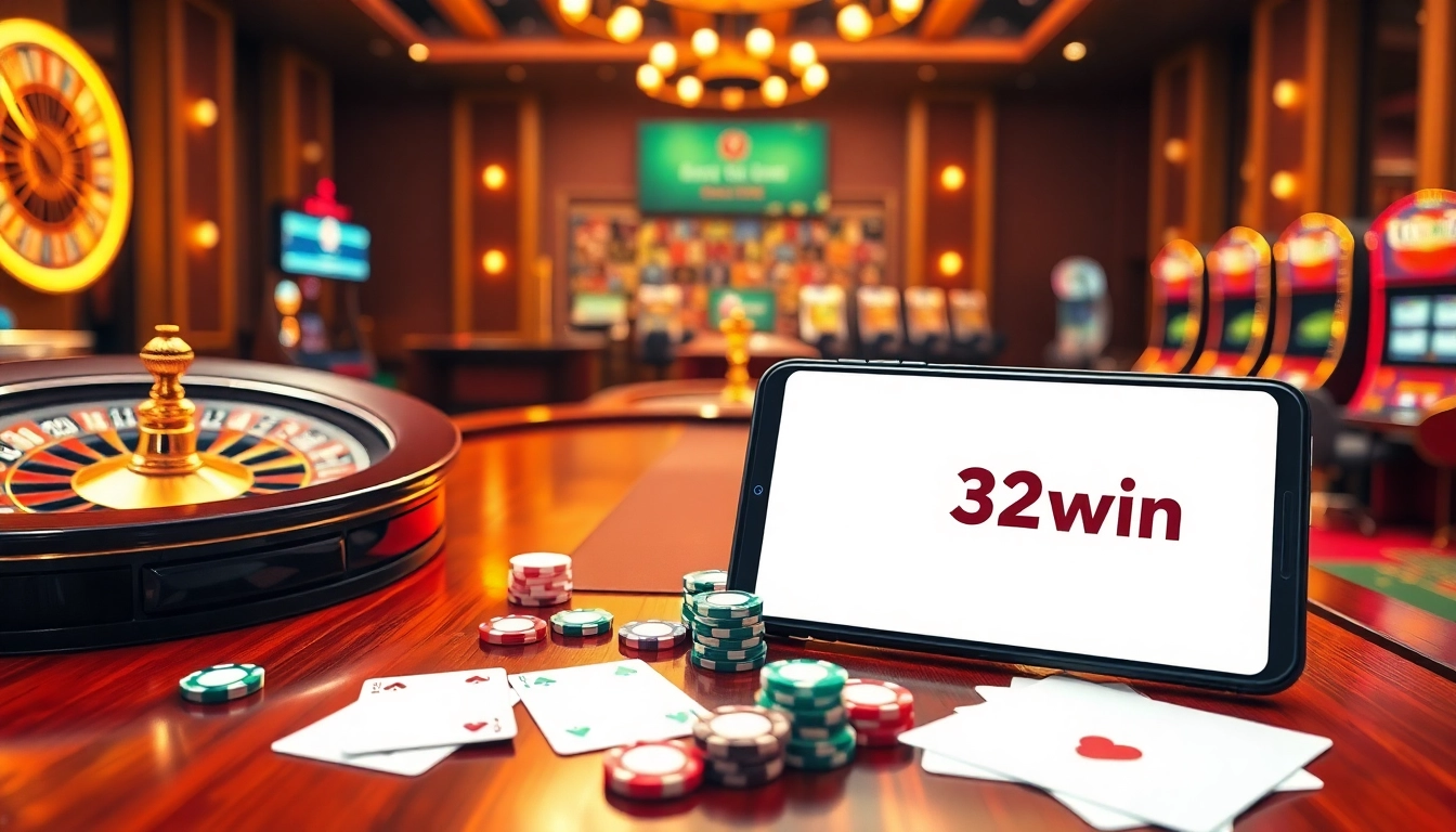 Engaging table action at 32wingroup.com casino featuring roulette and poker elements.