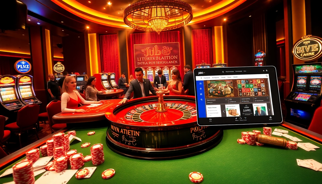 Exciting casino action featuring JBO promotions, dynamic games, and vibrant gaming atmosphere.