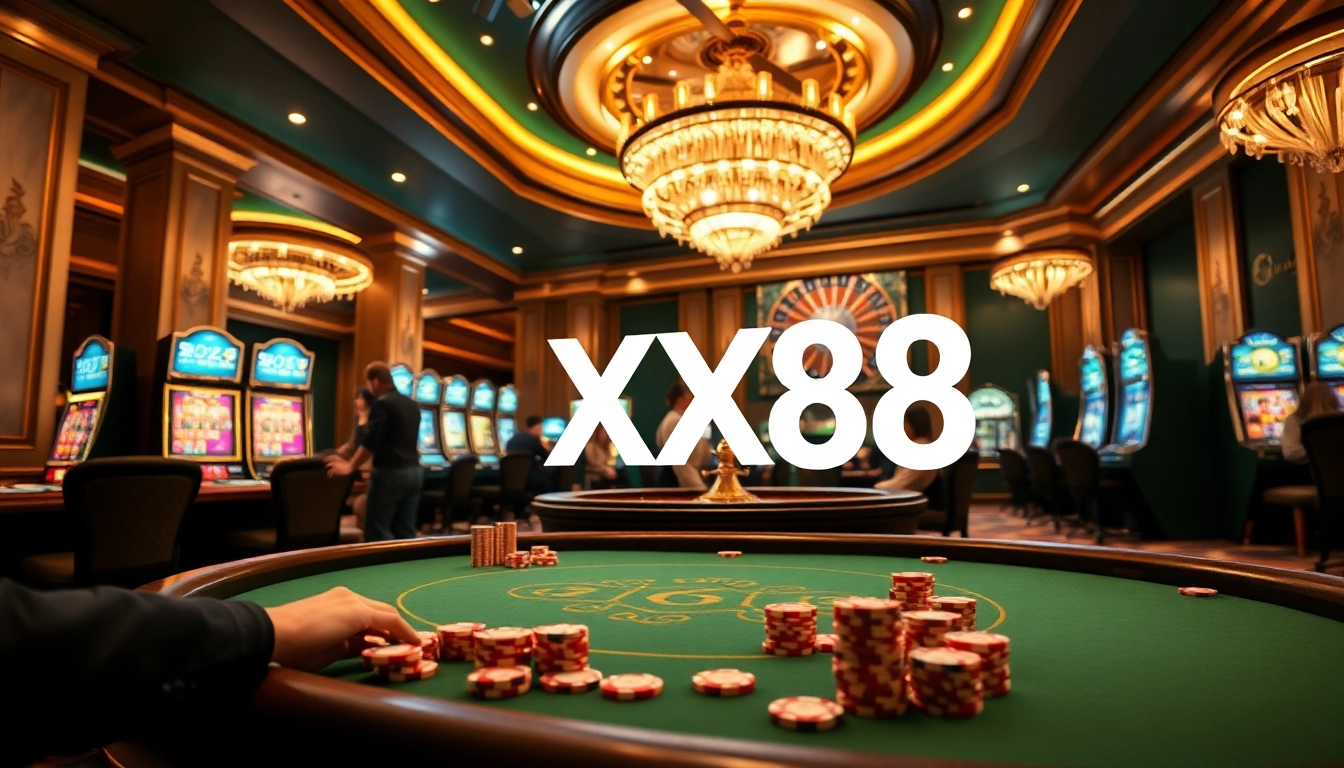 A high-stakes poker game at XX88.uk.com, showcasing players focused on luxury casino experience.
