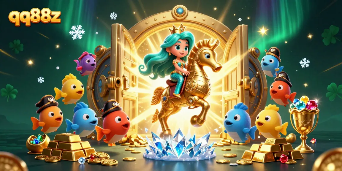 Engage with qq88z to win treasure in this vibrant 3D casino adventure featuring charming characters and dynamic elements.