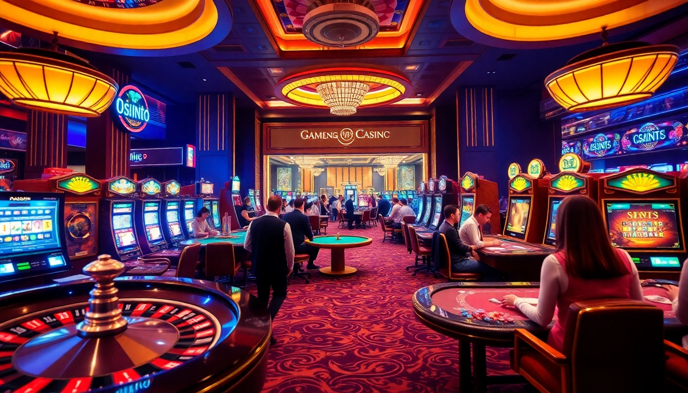 Experience the thrill of i9bet with vibrant casino games and excited players.