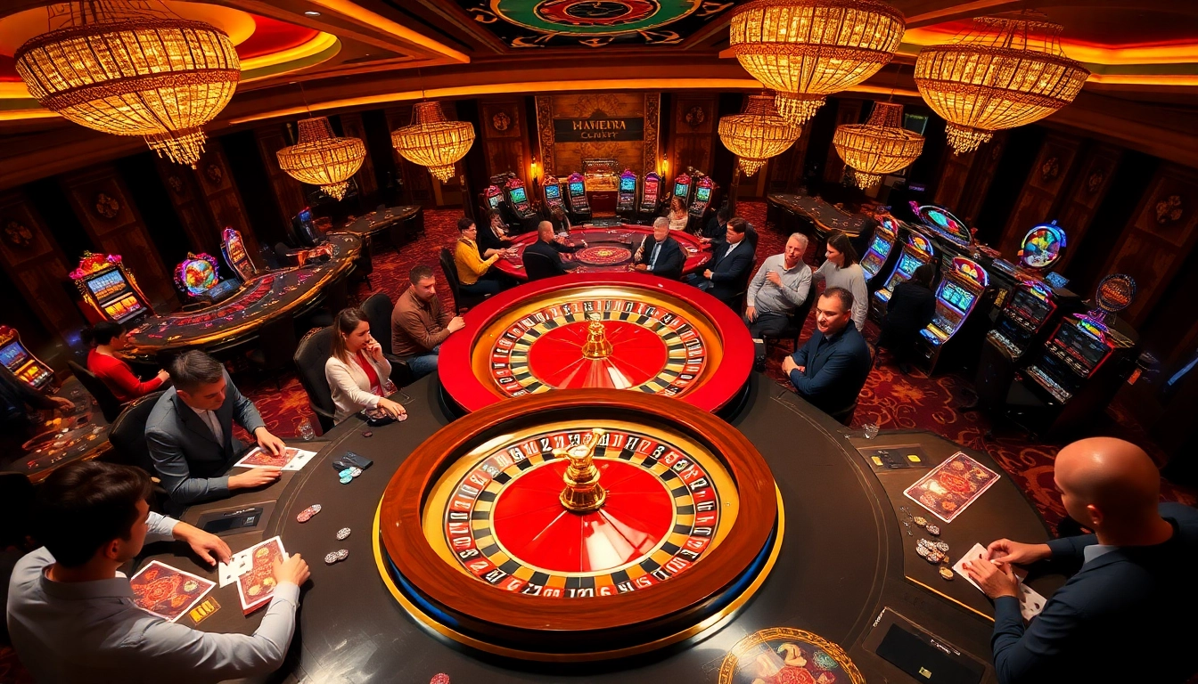 Experience thrilling gameplay at Netteuyen's vibrant casino tables, with roulette, cards, and colorful chips.