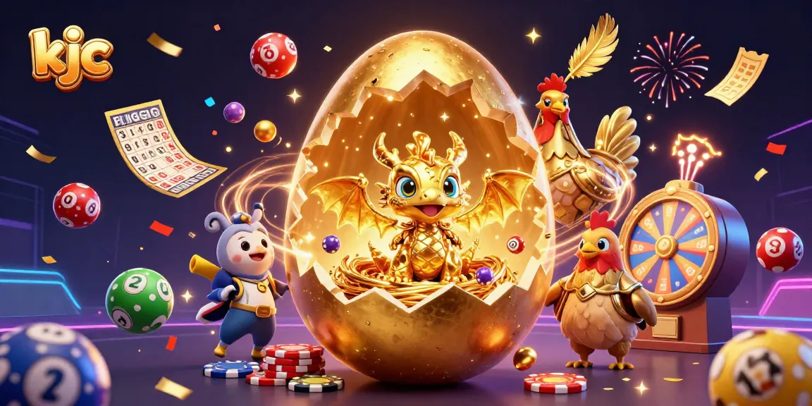 KJC enthusiasts winning big as a golden dragon emerges, filling the scene with excitement and dynamic gambling elements.
