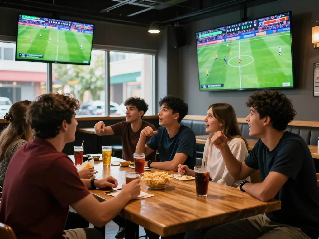 Socolive live soccer stream bringing excitement to friends gathered for sports betting.