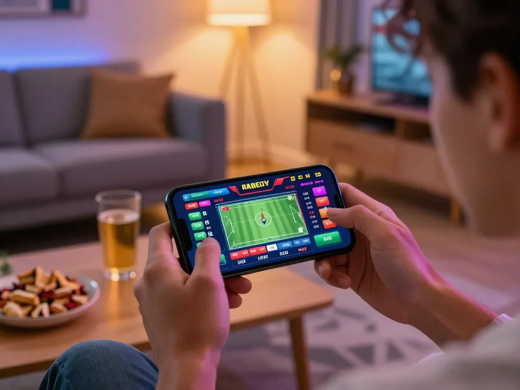 ONE88 user enjoying live sports betting on mobile, showcasing dynamic odds and excitement
