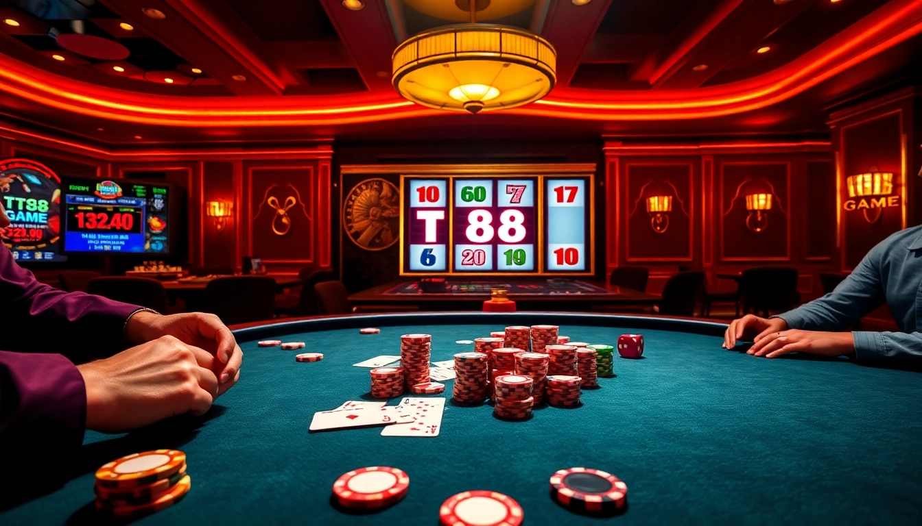 Experience the excitement of TT88 GAME with vibrant casino visuals and thrilling gameplay.