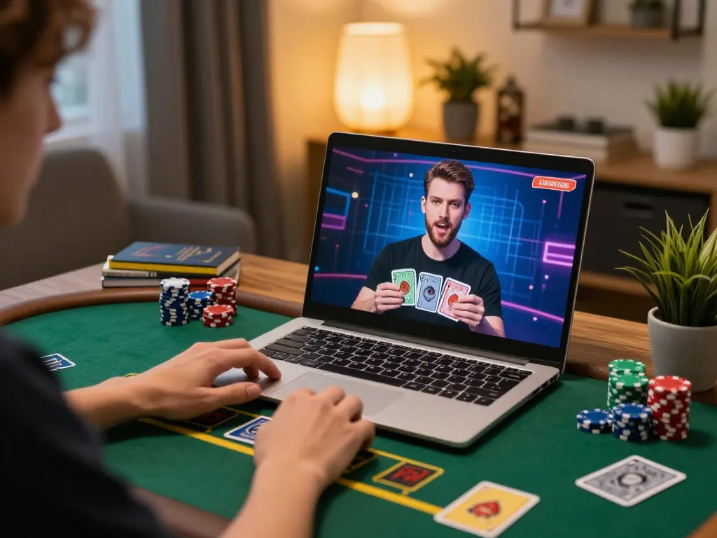 Engage in live dealer blackjack online at jun88 with a professional gaming setup.