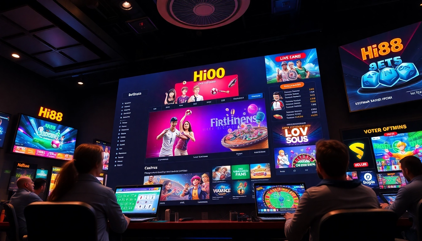 Explore the thrilling gaming experience at stimmgewitter.org, featuring vibrant visuals of the Hi88 betting platform.