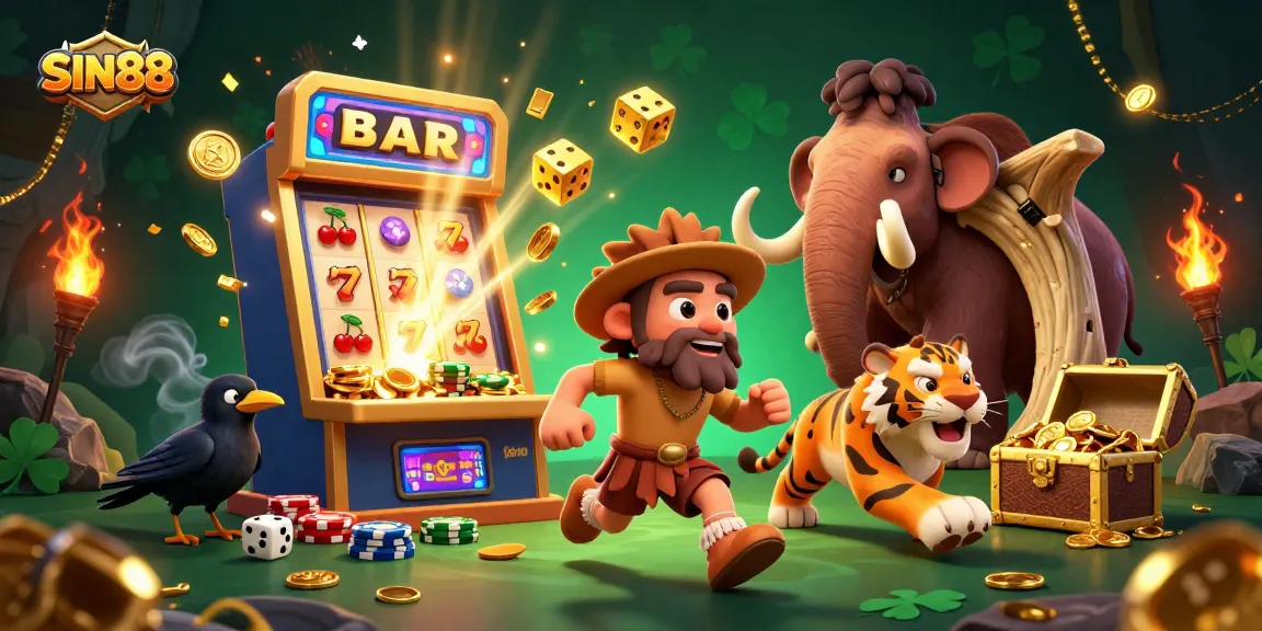 SIN88 offers a vibrant casino experience with dynamic slot machines and engaging characters.