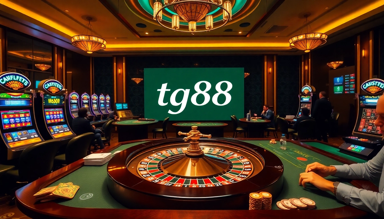 Experience the thrill of gambling at tg88 with exciting casino games and luxury decor.