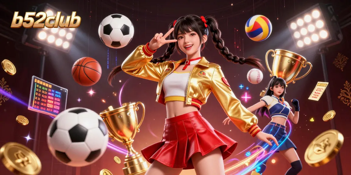 Experience excitement at b52club with vibrant sports betting action and colorful dynamic elements!