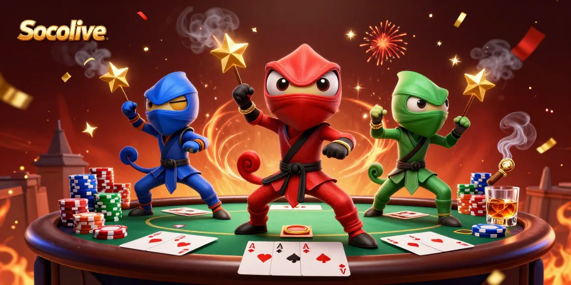 Socolive provides thrilling online gambling experiences with vibrant poker elements and dynamic characters.