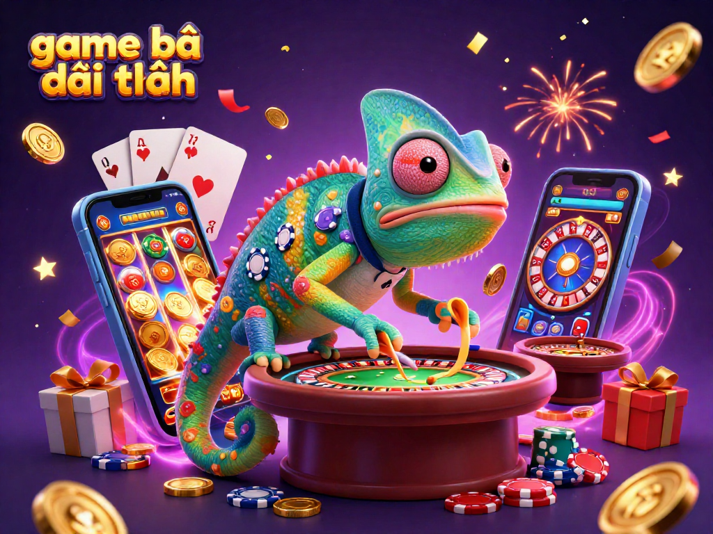 Experience game bài đổi thưởng excitement with chameleon casino owner and dynamic slot action.