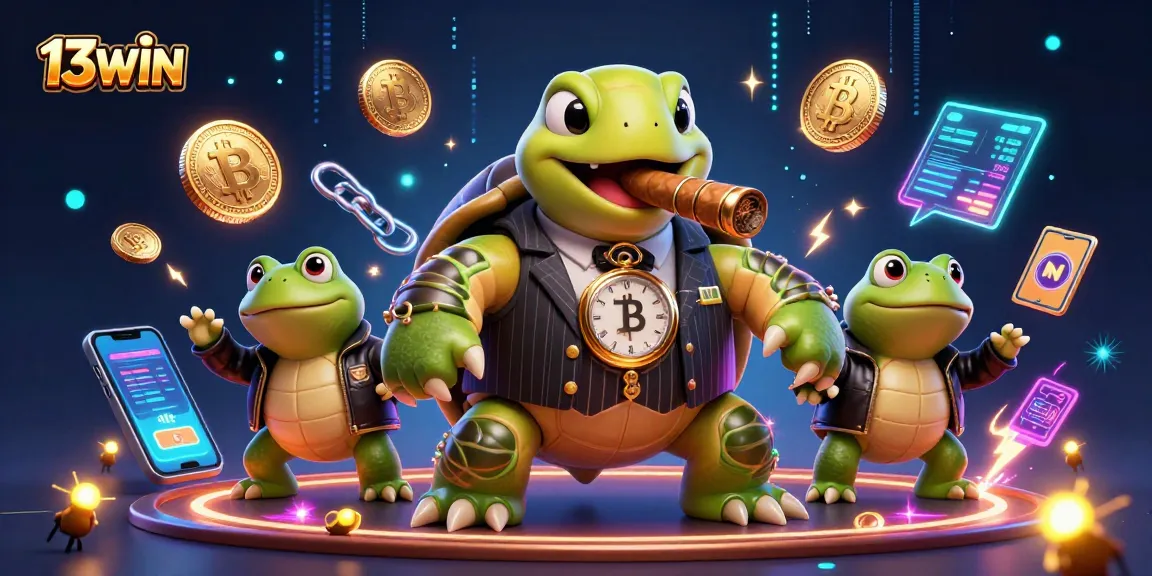 Engage with 13WIN's thrilling casino experience featuring 3D characters and vibrant gaming elements.