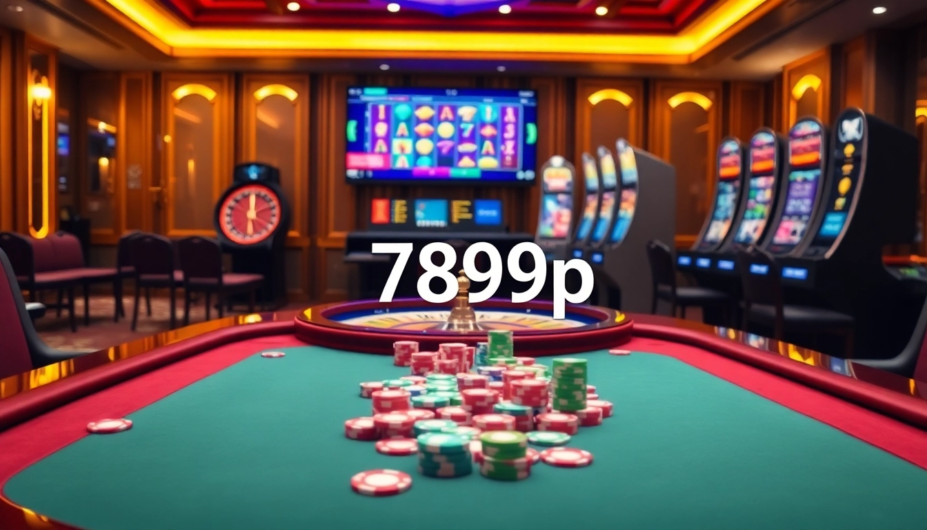 Engaging poker game scene at 789p casino, highlighting chips, cards, and a luxury atmosphere.