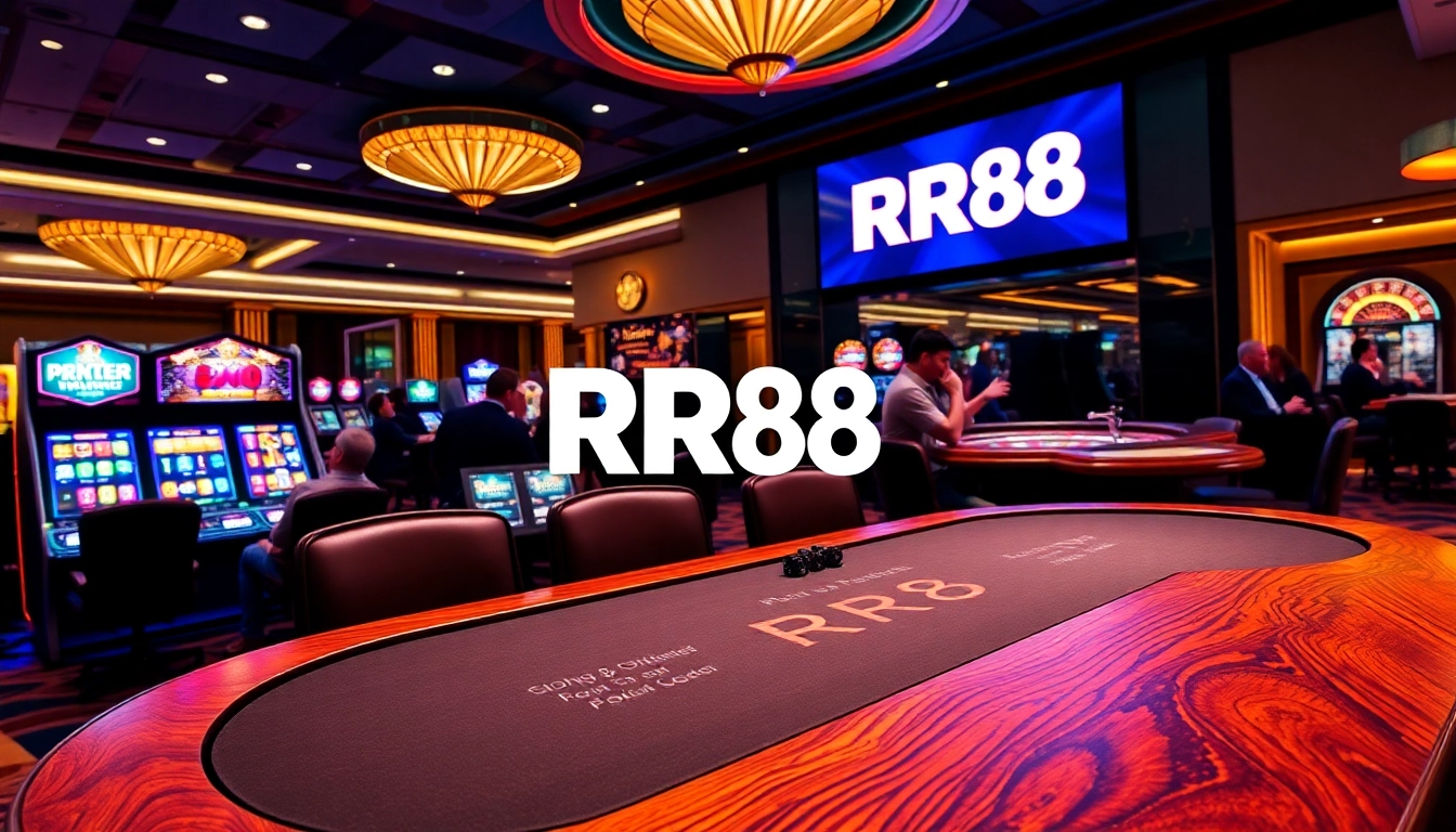 Experience the thrill of high-stakes gambling at RR88's luxurious casino.