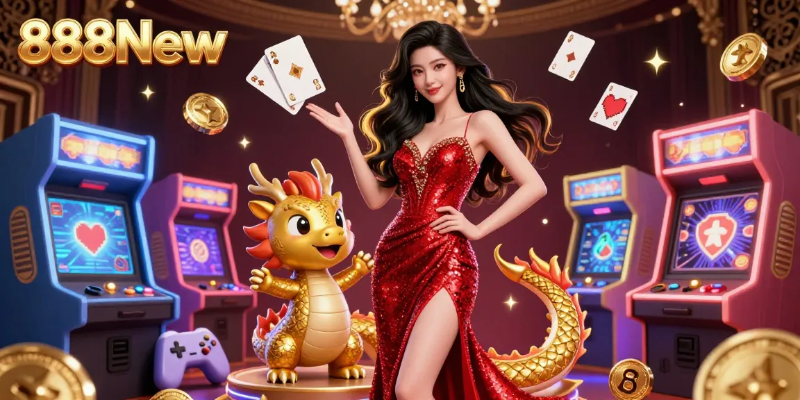 Engage with 888New’s vibrant casino experience featuring dynamic gaming elements and a stunning host.