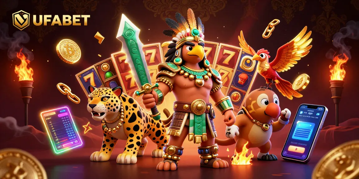 Engage with exciting UFABET online slots featuring vibrant characters and casino elements.