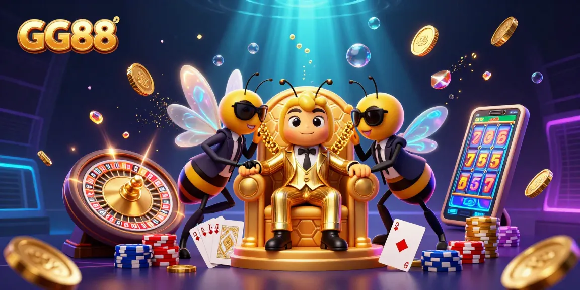 Engage with GG88's thrilling casino scene featuring vibrant characters and dynamic gaming elements.