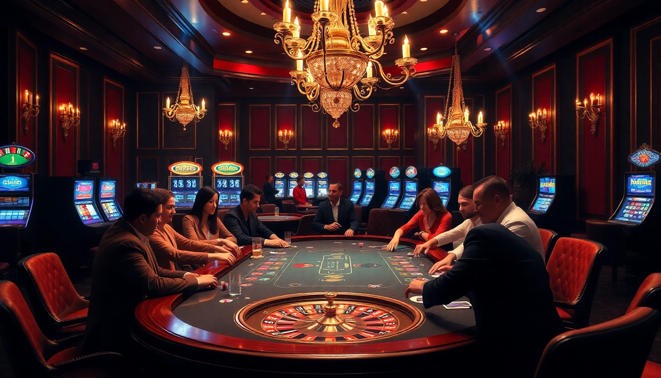 Players enjoying an exciting poker game at a luxurious casino table showcasing 8XX casino experiences.