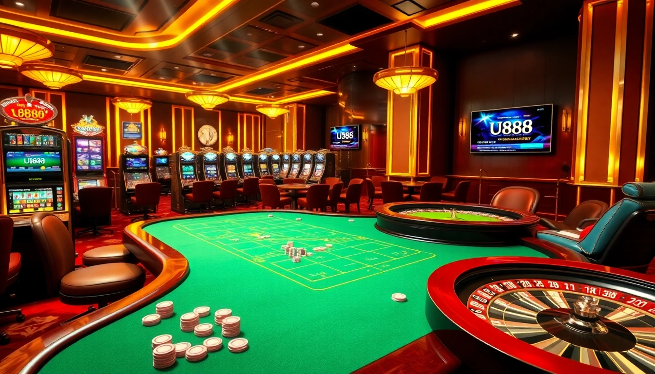 Experience the thrill of winning at U888's luxurious casino games.