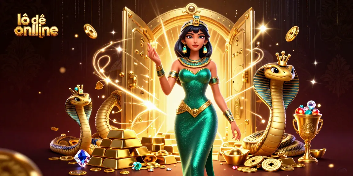 Engage in lô đề online with dynamic gameplay elements and stunning visuals in a vivid casino illustration.