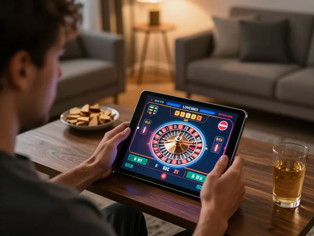 Experience the thrill of online gambling with hitclub while engaged in a live casino game.