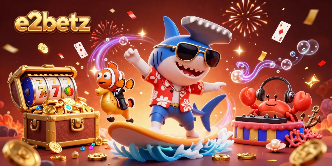 Experience e2betz with thrilling gold coins and casino-themed underwater fun.
