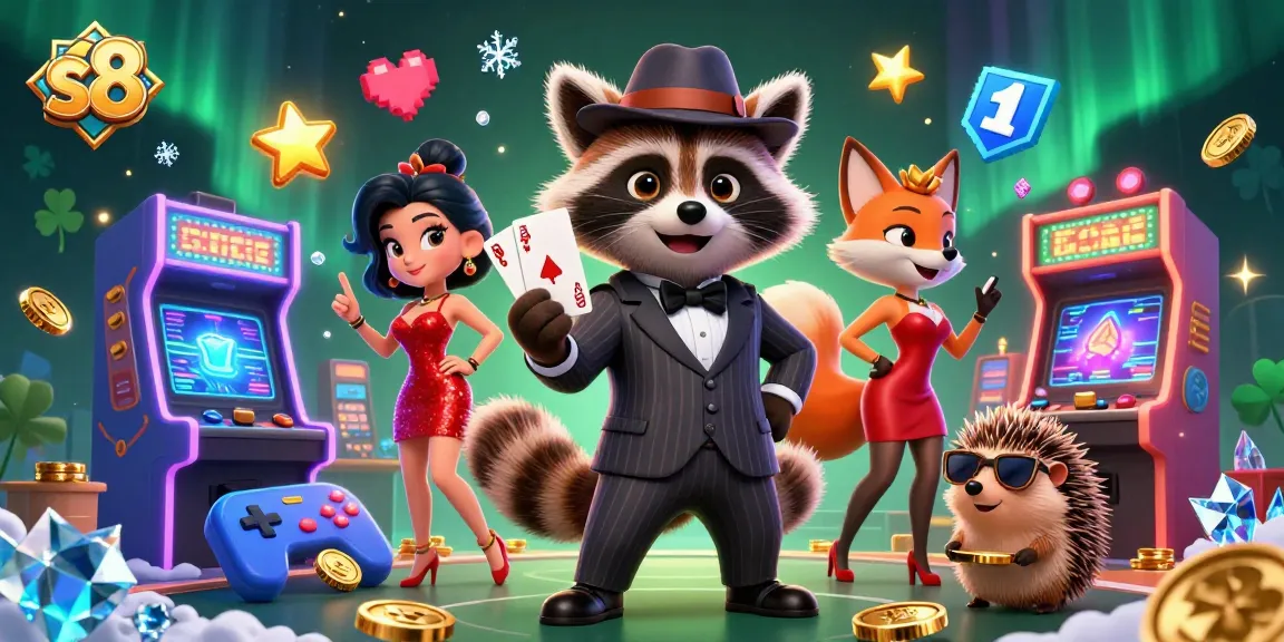 Experience thrilling gaming at s8, featuring vibrant characters in a dynamic casino scene.