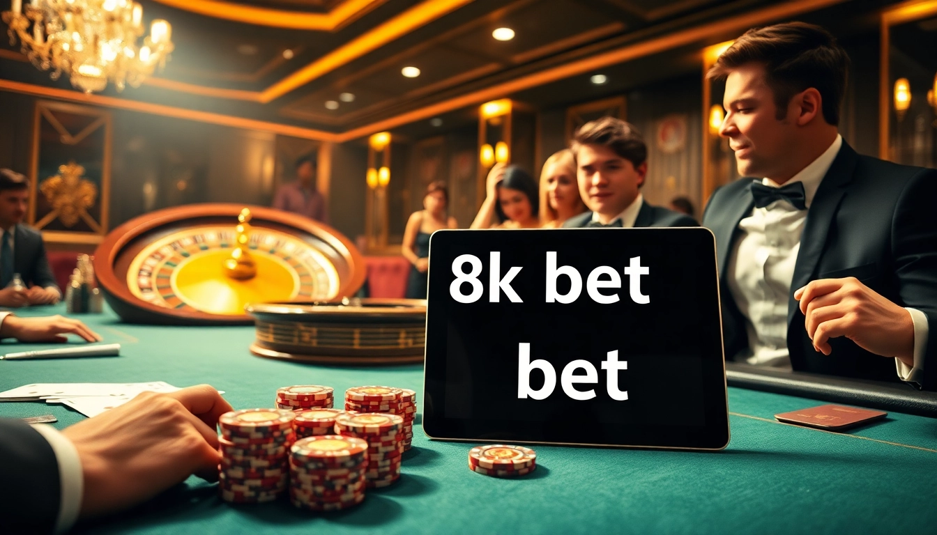 8k bet exhilarating poker table scene with chips, cards, and roulette wheel excitement