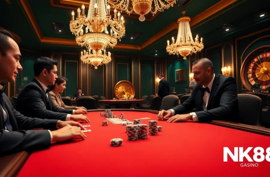 Experience gaming excitement at https://nk88s.net/ with polished poker chips and luxury casino elements.