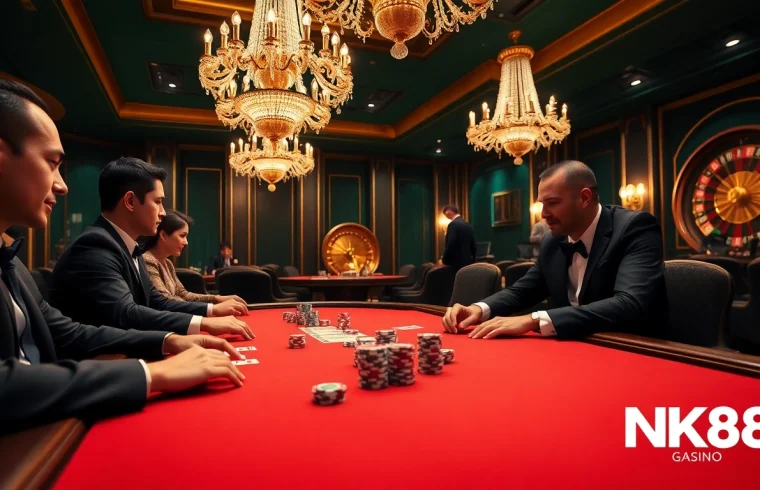 Experience gaming excitement at https://nk88s.net/ with polished poker chips and luxury casino elements.