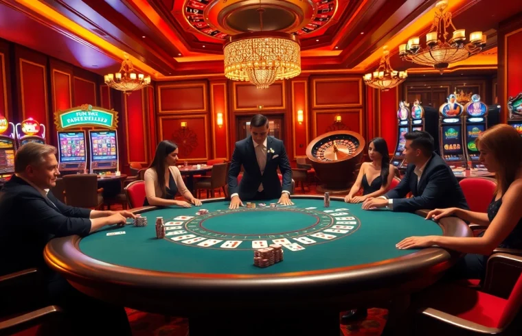 Experience the excitement of Fun 88 with engaging poker matches and luxurious casino environments.