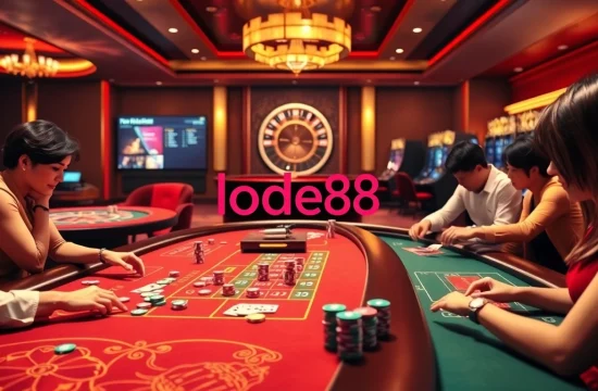 Players enjoying high-stakes gaming at lode88's online casino platform.