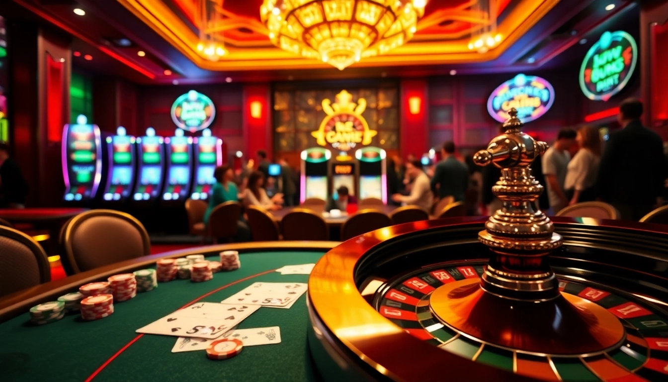 Experience the thrill of winning at 98WIN with a vibrant casino atmosphere.
